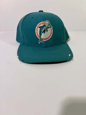 Image NFL Miami Dolphins Vintage Snapback Hat One Size Aqua Green
